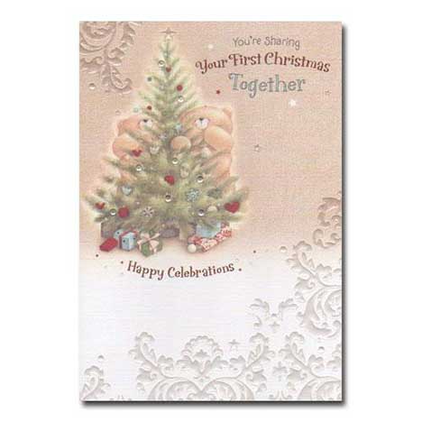 1st Christmas Together Forever Friends Card